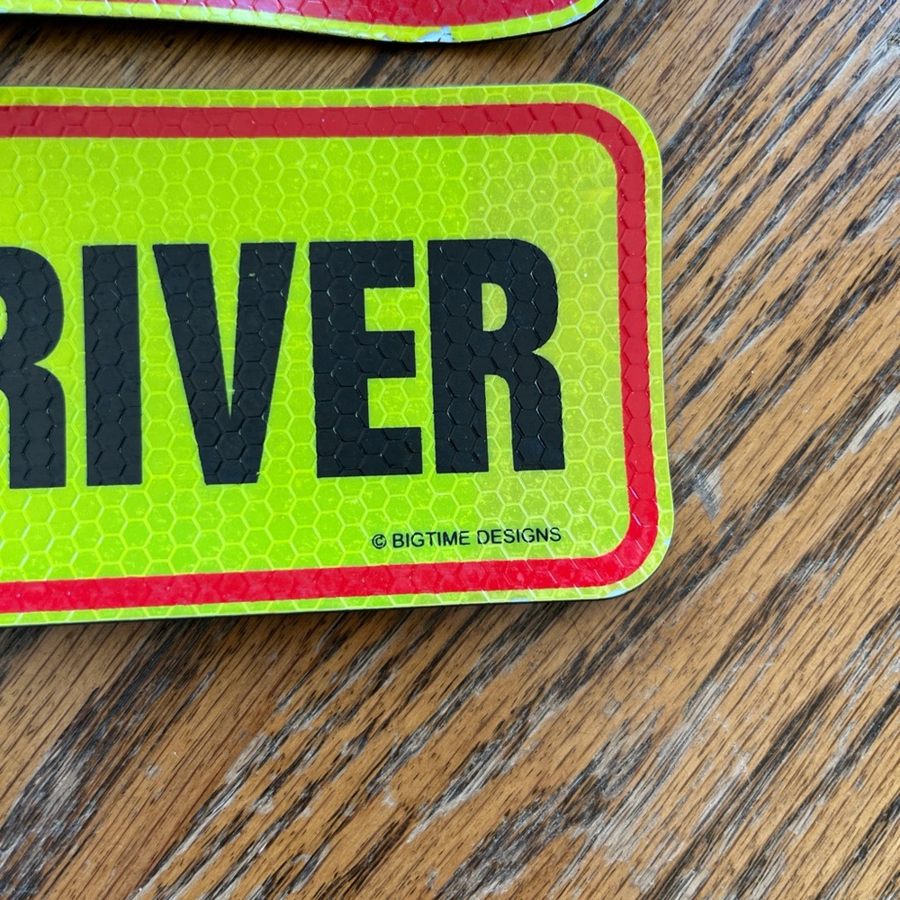 Student Driver Sign - Yellow - Picture 2 of 3
